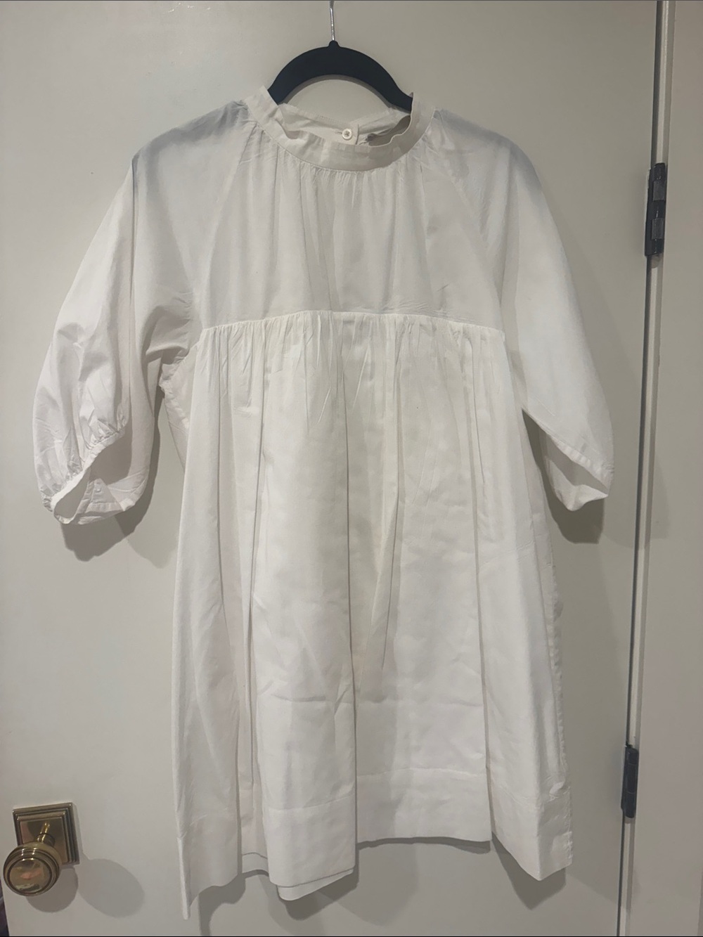 Everlane White Mini Smock Dress